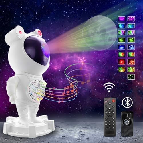 Astronaut Galaxy Projector Night Light with Music Bluetooth Speaker