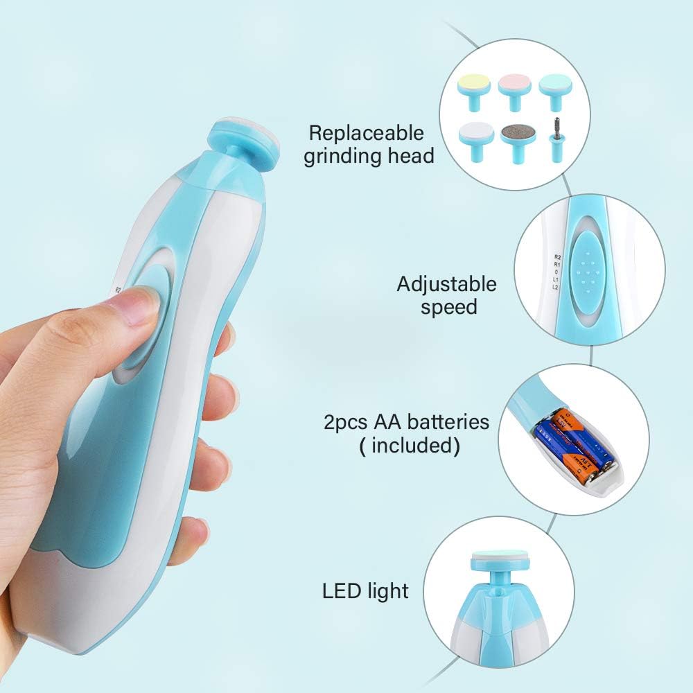 Electric Baby Nail Trimmer With LED