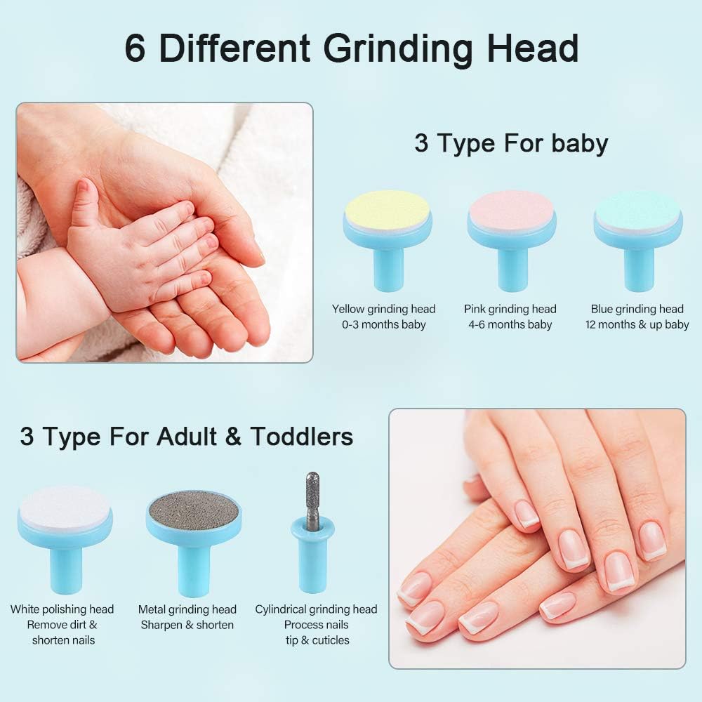 Electric Baby Nail Trimmer With LED