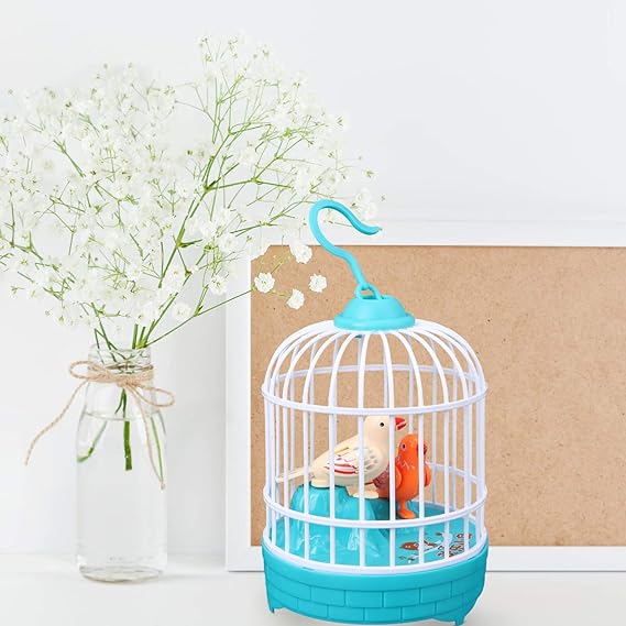 Baby voice control Talking Parrot Cage |Voice sensor Intelligent Induction  Bird for Kids