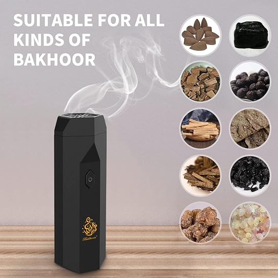 Electric Bakhoor Hair Comb Portable USB Incense Burner can for Hair