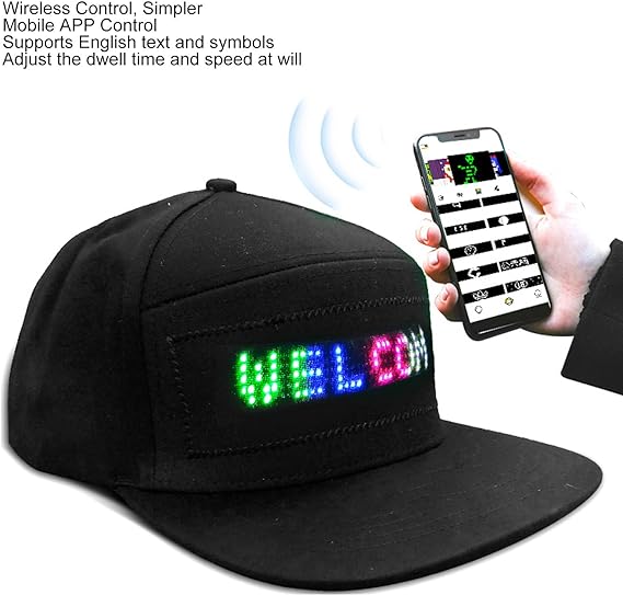 Bluetooth LED Message Hat LED Smart Cap