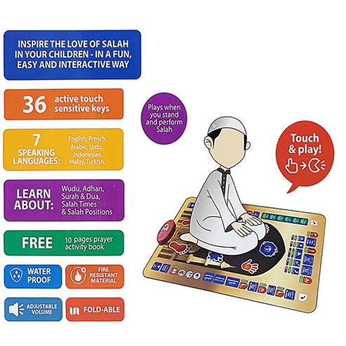 Kids Educational Smart Prayer (Salah) Mat